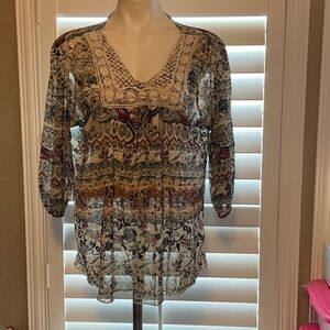 Bohemian Floral Blouse - Multicolor